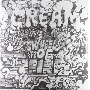 Cream : Wheels Of Fire First Press Tri-color Atco LP 1968 Gatefold Double Album